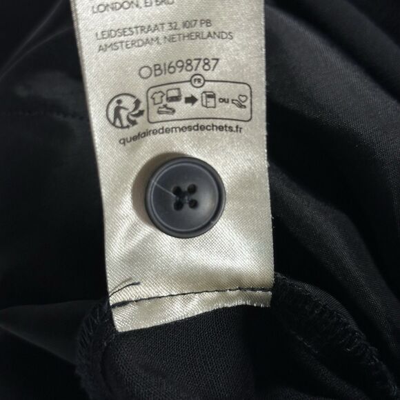 Maeve Anthropologie Tie-Waist Culottes Pants Wide‎ Leg Womens Sz 6 Black Cropped - Picture 12 of 15